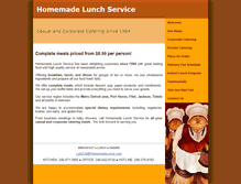 Tablet Screenshot of homemadelunch.com